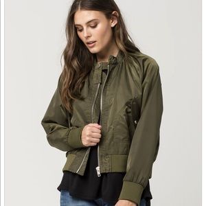 Free People olive ‘Midnight Bomber’ jacket